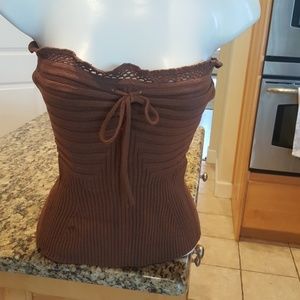 Brown sweater top